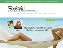 Tablet Screenshot of hendricksforhealth.com